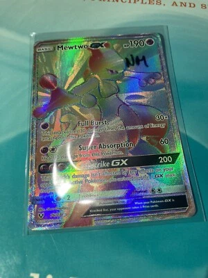 Mewtwo 76/73 Hyper Rainbow Secret Rare Shining Legends Pokémon Card NM - Image 1 of 4