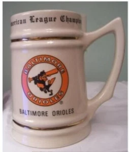 RARE Baltimore Orioles 1983 World Series Champions Ceramic Stein, Beer Mug - Picture 1 of 2