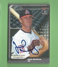 JOSH McKINLEY AUTOGRAPH Auto 2001 JUPITER HAMMERHEADS