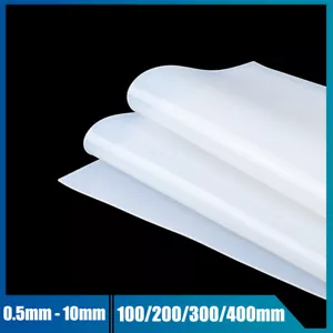 0,5mm - 10mm Transparente Silikongummi-Platte 100/200/300/400mm Hochtemperatur - Bild 1 von 11