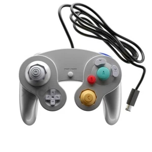 Silver GameCube Controller Brand New Non OEM 3rd Party GC/Wii wired remote - Picture 1 of 7