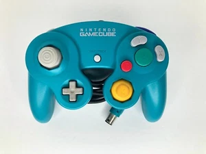 Official Nintendo GameCube Controller Emerald Blue (OEM T2 Tight Stick) *DOL-003 - Picture 1 of 10
