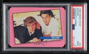 1985 AGI Rock Star Concert Cards Wham! George Michael Andrew Ridgeley PSA 9 0lk4