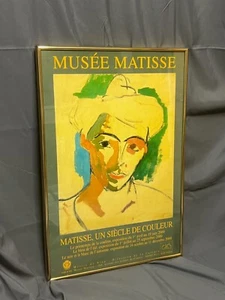 GERAHMTES HENRI MATISSE - ORIGINAL AUSSTELLUNGSPLAKAT - SCHÖN - PARIS - 2000 23x16 Zoll - Bild 1 von 7