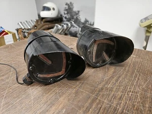 Vintage Pair of Grote 240-D Turn Signal lights Hot Rod Custom Trailer - Picture 1 of 10