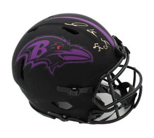 Derrick Mason Signed Baltimore Ravens Speed Authentic Eclipse NFL Helmet - Picture 1 of 2
