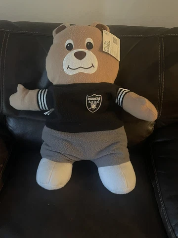 Crown Craftes Pillow Buddies Oakland (Las Vegas) Raiders Team Buddies Bear Cover