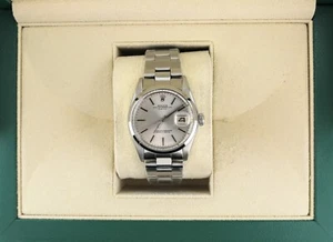 1978 Rolex Date 1500 Silver Stick SS Oyster No Papers 34mm - Picture 1 of 11