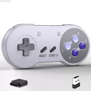 Wireless SNES Controller For Super Nintendo Entertainment System Switch PC MAC - Picture 1 of 21