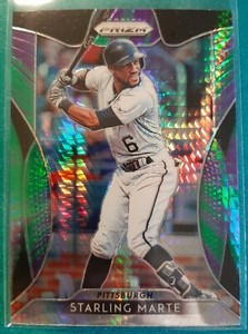 2019 PANINI PRIZM PRIZMS HYPER PURPLE GREEN STARLING MARTE #73 PIT PIRATES
