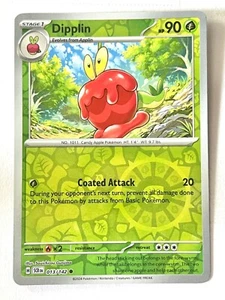 Dipplin 013/142 Reverse Holo Common Stellar Crown Pokemon - Pack Fresh Near Mint - Picture 1 of 8