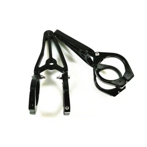 Universal Motorcycle 39mm Blackl Headlight Mount Bracket Fork Head Lamp Holder - Picture 1 of 6