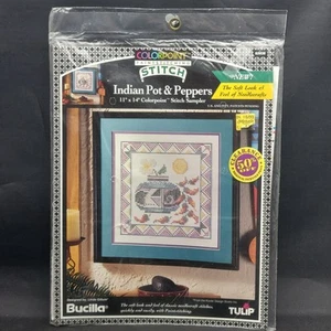 NIP Bucilla Paintstitching Color Point Indian Pot & Peppers #63938 - Picture 1 of 2
