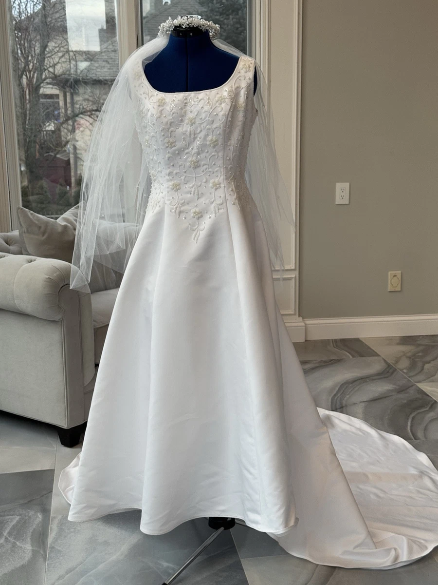 Alfred angeloウェディングドレス 1988 Alfred Angelo Bridals Wedding Dress Vintage PRINT IMAGES