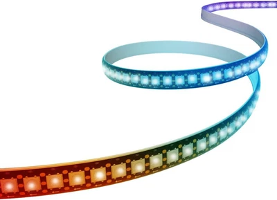 WS2812B Striscia LED Indirizzabile Individualmente 5050 SMD 256 RGBIC LED per De - Immagine 1 di 4