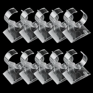 10Pcs Clear Acrylic Bracelet Watch Display Holder Stand Rack Jewelry Showcase UK - Picture 1 of 11