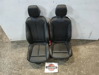 BMW 328I Black Vinyl Sensatec Front Driver Passenger Seats Track 11154451 Foto 1 de 4