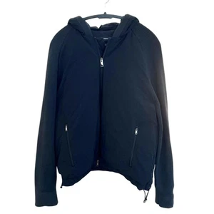 Theory Down Padded Hooded Zip Up Jacket Mens Large 22x28 - Picture 1 of 7