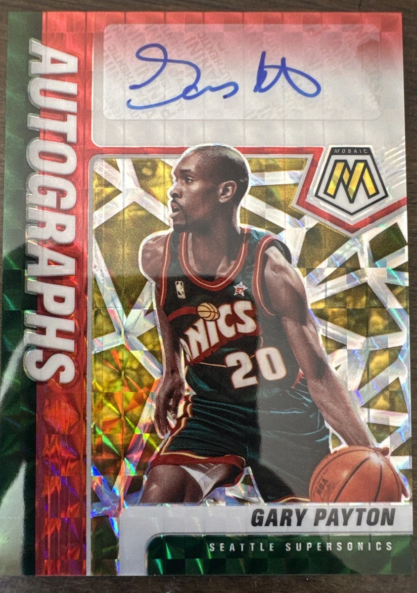 Gary Payton Autographed Basketball Trading Cards