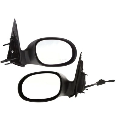 Espejo retrovisor remoto manual para Chrysler PT Cruiser Touring 2001-03 negro texturizado 2 piezas Foto 1 de 4