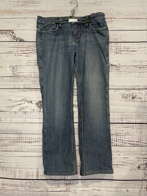 Jeans Odyn Bootcut para mujer 32/29 lavado oscuro tiro bajo talla 14 EE. UU. Foto 1 de 4