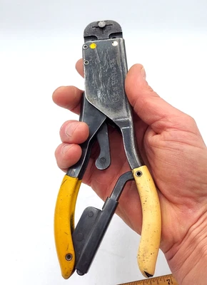 Herramienta de prensado AMP 59275 amarillo/blanco crimpado avión aviación 26-20 AWG LIMPIO Foto 1 de 4