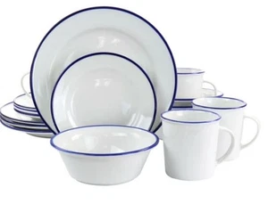 Martha Stewart Cliffield Geschirrset - Elegant Dining Collection 16-teiliges Set - Bild 1 von 9