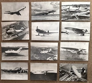 Soviet planes 1920-1960s Military Civil aircraft USSR 12 postcards Full Set 1986 - Picture 1 of 11