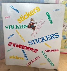 Vintage Samuel Ward Sticker Album 3 Ring Binder, 1980s WORN - Picture 1 of 7