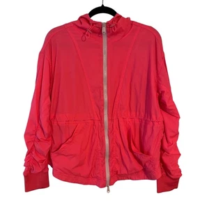 FP Movement Free People Run Wild Jacket Vivid Coral Pink Hooded Lightweight XS/S - Bild 1 von 13