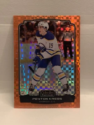 2022-23 O-Pee-Chee Platinum Orange Checkers/25 Peyton Krebs #50 Foto 1 de 3