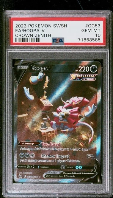 Pokemon Hoopa V Crown Zenith Galarian Gallery Full Alt Art #GG53 PSA 10 Gem Mint - Image 1 of 1