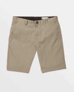 Volcom Frickin Modern Stretch Shorts - Khaki 38 inch Waist NWT $55 - Picture 1 of 7