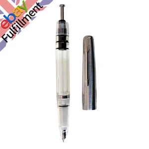 Wing Sung 601 Vacumatic Acrylic Resin Fountain Pen F Iridium Nib Perfect Gift - Picture 1 of 7