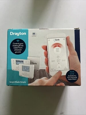 Drayton MiGenie Wish 2 MT724R Dual Channel Thermostat Kit Wireless Wifi BNIB - Image 1 of 4