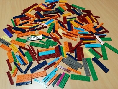 LEGO 200 lange schmale PLATTEN viele Farben / bunte Platten Konvolut - Bild 1 von 4