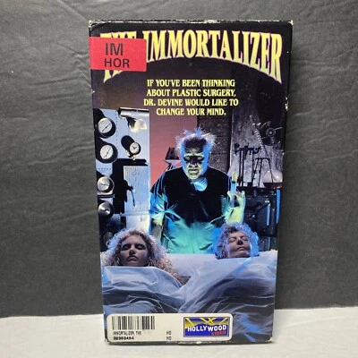 The Immortalizer VHS Tape 1989 Vinegar Syndrome Horror Classic Rare Movie Film - Image 1 of 4