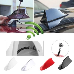 FM/AM Car Radio Shark Fin Auto Roof Aerial Car Antenna Radio Signal Antenna - Zdjęcie 1 z 17