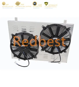 Radiator Shroud+Fan For 1979-1993 Ford Mustang Foxbody 5.0L 2.3L I4 V8 GAS CC138 - Picture 1 of 12