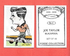 FOOTBALL CARDS FOSSE COLLECTION SOCCER STARS 1919-1939 11th Series A-M
