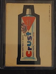 Crust Tooth Series 1 White Back Wacky Packages 1973/1974 - Picture 1 of 2
