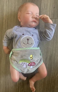 Cuerpo de vinilo realista Levi Reborn Baby de 19 pulgadas vivo LoL Bebe bebé recién nacido - Imagen 1 de 6