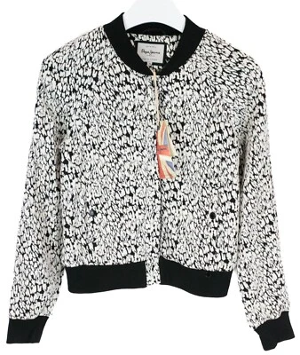Veste PEPE JEANS Femme Petite Fine Motif Boutons-Pression Bomber - Photo 1/4