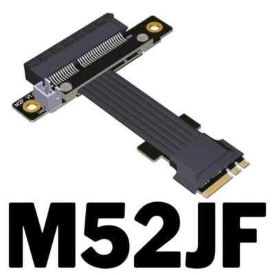 M.2 WiFi to PCIe4.0 X4 Riser Cable Male-to-Female M.2 A.E Key Adapter Cable - Image 1 of 2
