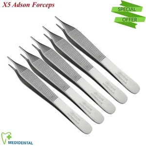 Pinze per medicazione cotone Adson pollice tessuto forcipe strumenti chirurgici dentali CE - Foto 1 di 5