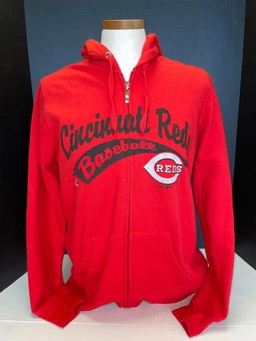 Cincinnati Reds Women's Majestic Zip-Up Hoodie- Free Shipping! - NWT Cover