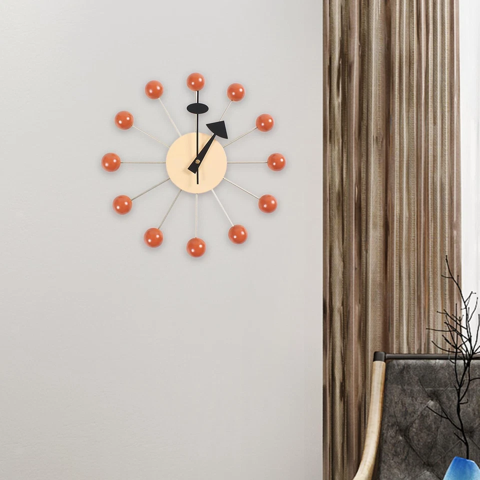 Круглый шар дерева декоративные настенные часы конфеты настенные часы современные часы смешной стены - Изображение 1 из 1