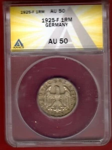 1925 - F GERMANY 1 REICHSMARK KM# 44 SILVER - Picture 1 of 7