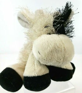Ganz Webkinz Fuzzy Plush Stuffed Black/White Cow - 6" long - Picture 1 of 10