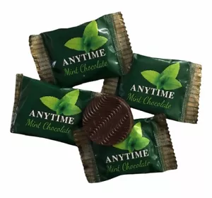 DINNER MINTS DARK CHOCOLATE GREEN & GOLD ANYTIME XMAS CHOCS 1KG AUSTRALIAN MADE - Picture 1 of 3